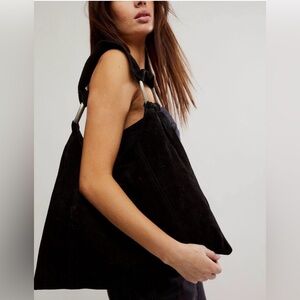 Free People Bobbi Slouch Tote Suede Bag✨